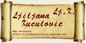 Ljiljana Kuculović vizit kartica